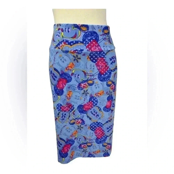 LulaRoe Disney Mickey Minnie Mouse Cassie Pencil Stretch Skirt 2X NWT - Picture 1 of 6